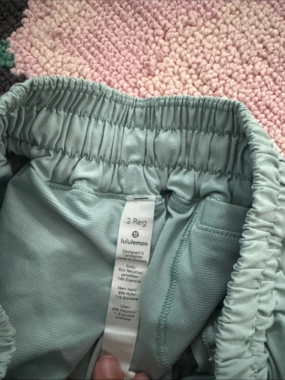 lululemon athletica Mint Green Running Shorts
